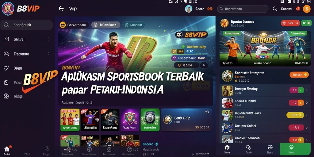 Tampilan permainan taruhan olahraga yang menarik di B8VIP.