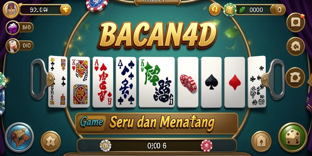 Tampilan gameplay seru dalam permainan Domino BACAN4D.