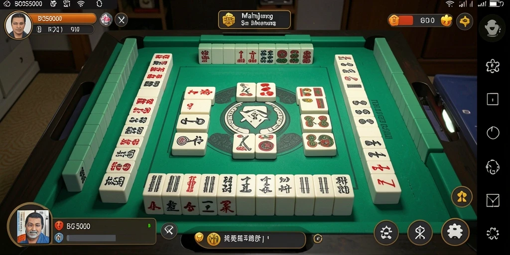 Tampilan menarik gameplay Mahjong di BOS5000.