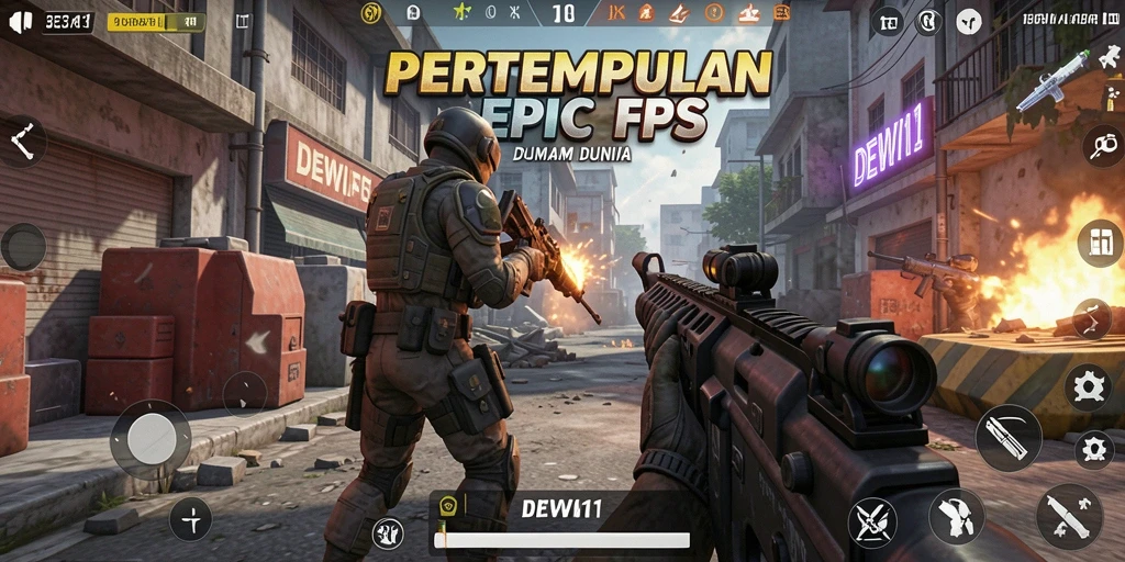 Tampilan gameplay DEWI11 yang seru dan mendebarkan.