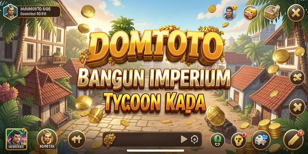 Tampilan gameplay menarik dari DOMTOTO dalam membangun tycoon.