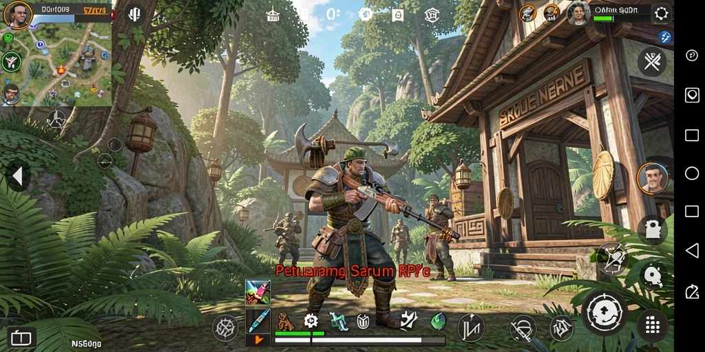 Screenshot gameplay RPG F7F7 yang menampilkan aksi pertempuran yang mendebarkan.