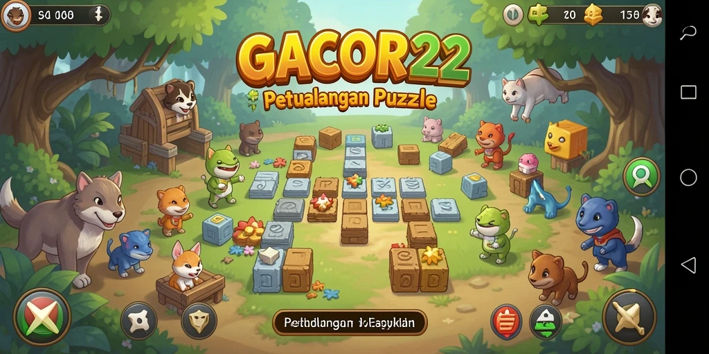 Tampilan gameplay menawan dari GACOR22 saat bermain Puzzle.