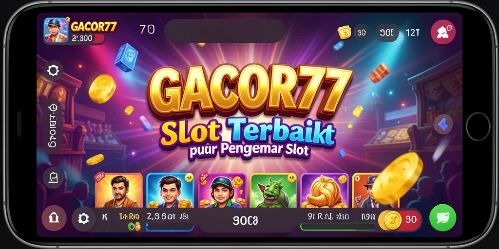 Screenshot menampilkan gameplay menegangkan GACOR77 di layar.