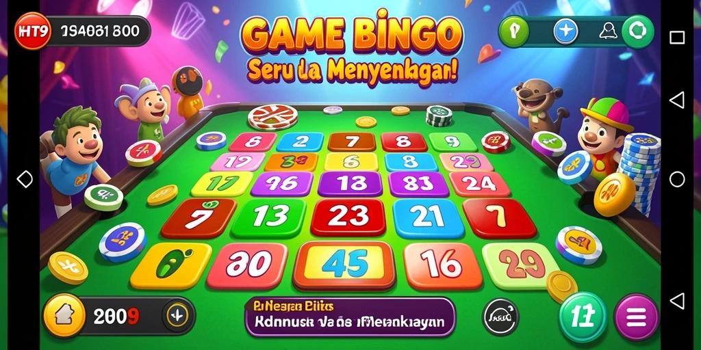Tampilan menarik dari gameplay Bingo di HIT9.