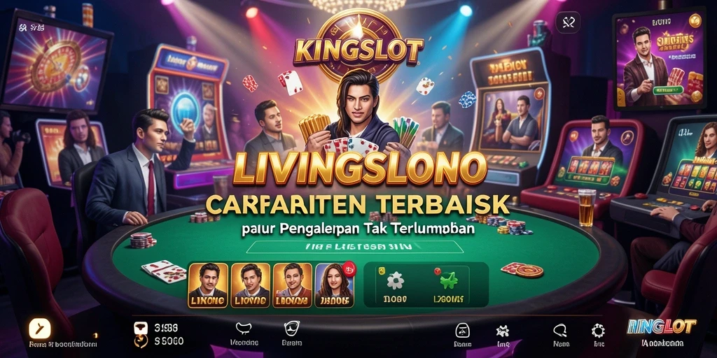 Tampilan gameplay KINGSLOT yang mendebarkan dalam suasana Live Casino.