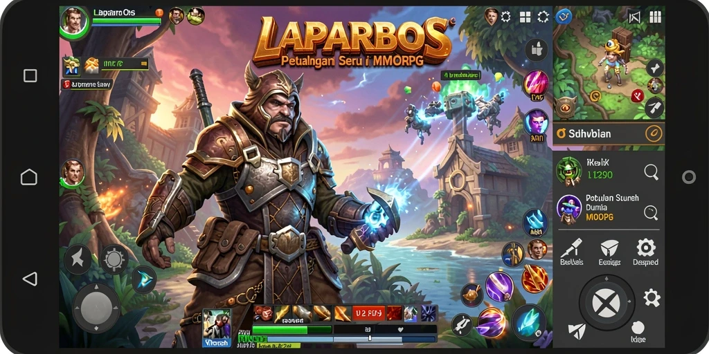 Tampilan gameplay seru di dunia MMORPG LAPARBOS.