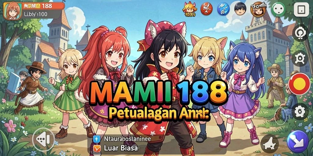 Tampilan gameplay MAMI188 dengan karakter anime yang menarik.