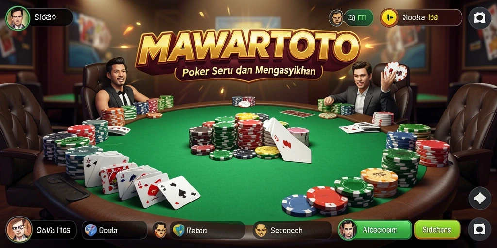 Screenshot gameplay poker seru di MAWARTOTO.