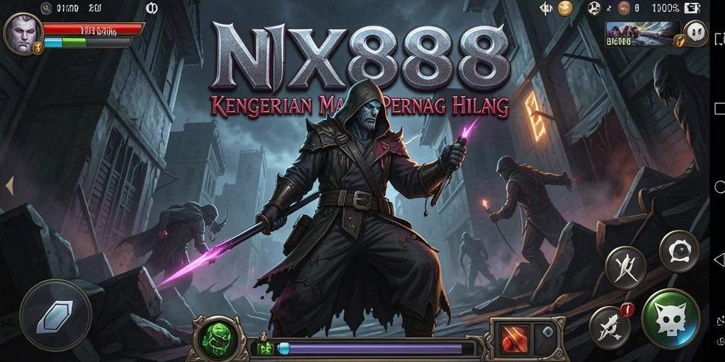 Tampilan gameplay NX888 yang menegangkan dengan suasana Horror yang kental.