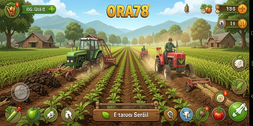 Gameplay menarik dalam pertanian dengan berbagai fitur.