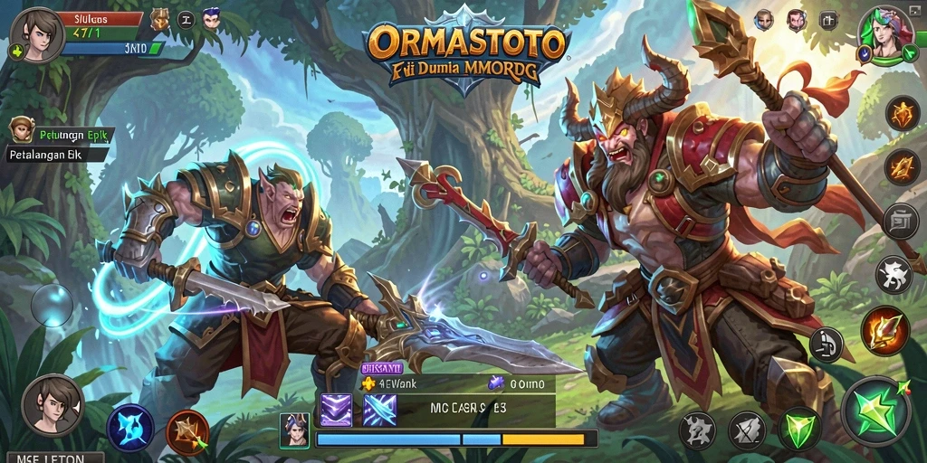 Screenshot gameplay ORMASTOTO menampilkan aksi seru dalam petualangan MMORPG.