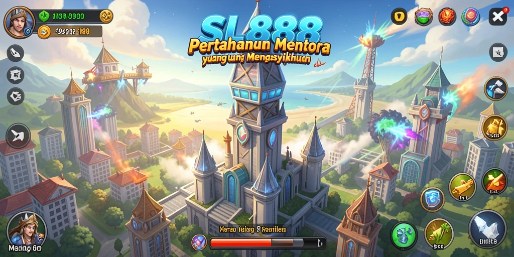 Gameplay menarik dari SL888 dalam Tower Defense.