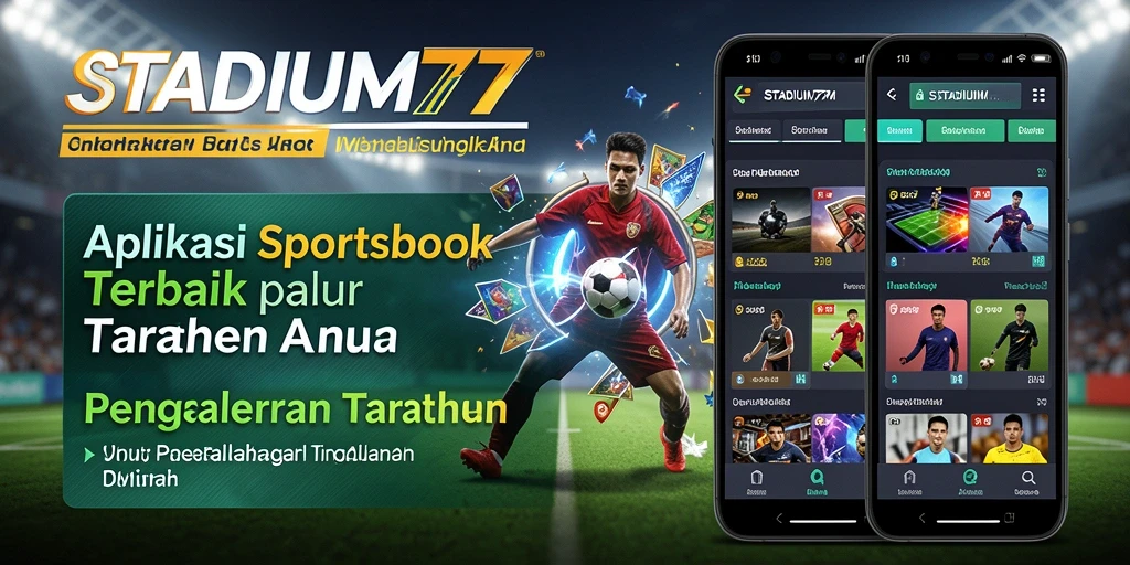 Tampilan STADIUM77 dengan berbagai pilihan taruhan olahraga.