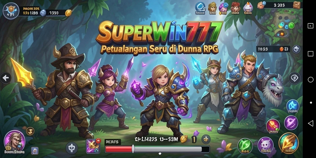 Tangkapan layar menunjukkan gameplay epik dalam SUPERWIN777 yang penuh aksi.