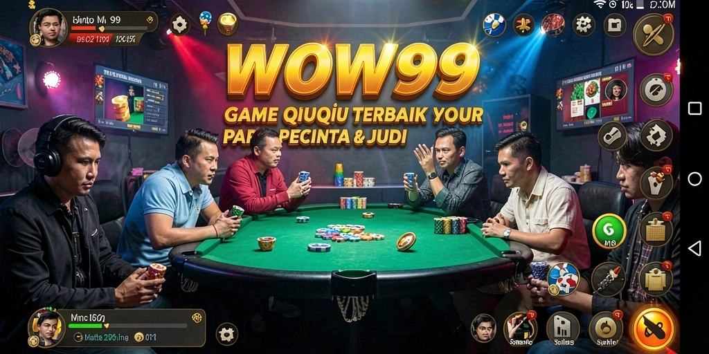 Screenshot gameplay WOW99 menampilkan suasana permainan QiuQiu yang seru.
