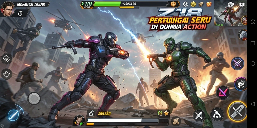 Gameplay seru dan intens dari Z18 yang membuat ketagihan.