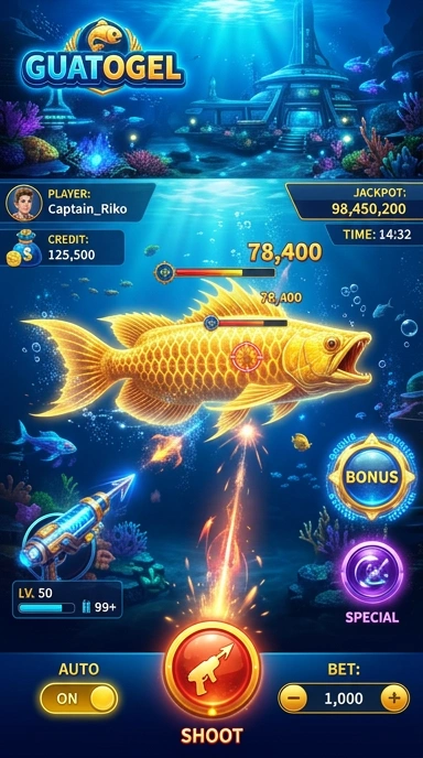 Screenshot aplikasi guatogel yang menunjukkan fitur unggulan.